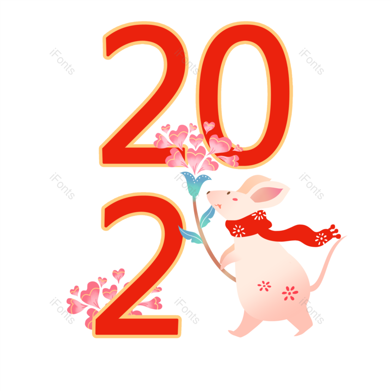 老鼠图片,红色元素,PNG,免抠素材